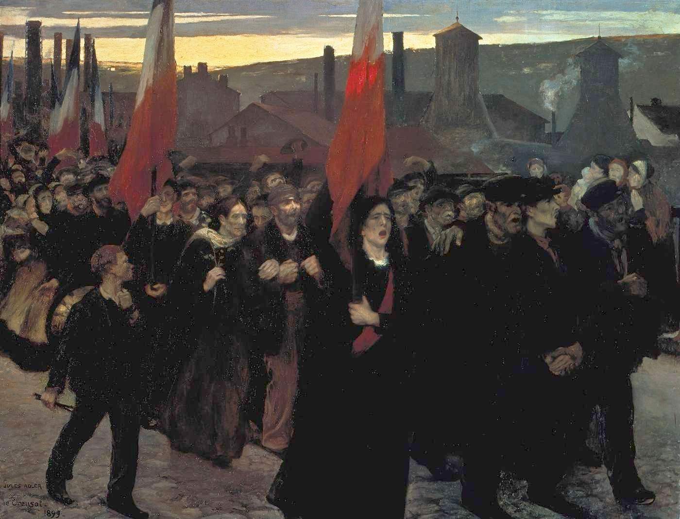 Jules Adler, La Grève au Creusot, 1899, Musée des Beaux-Arts, Pau