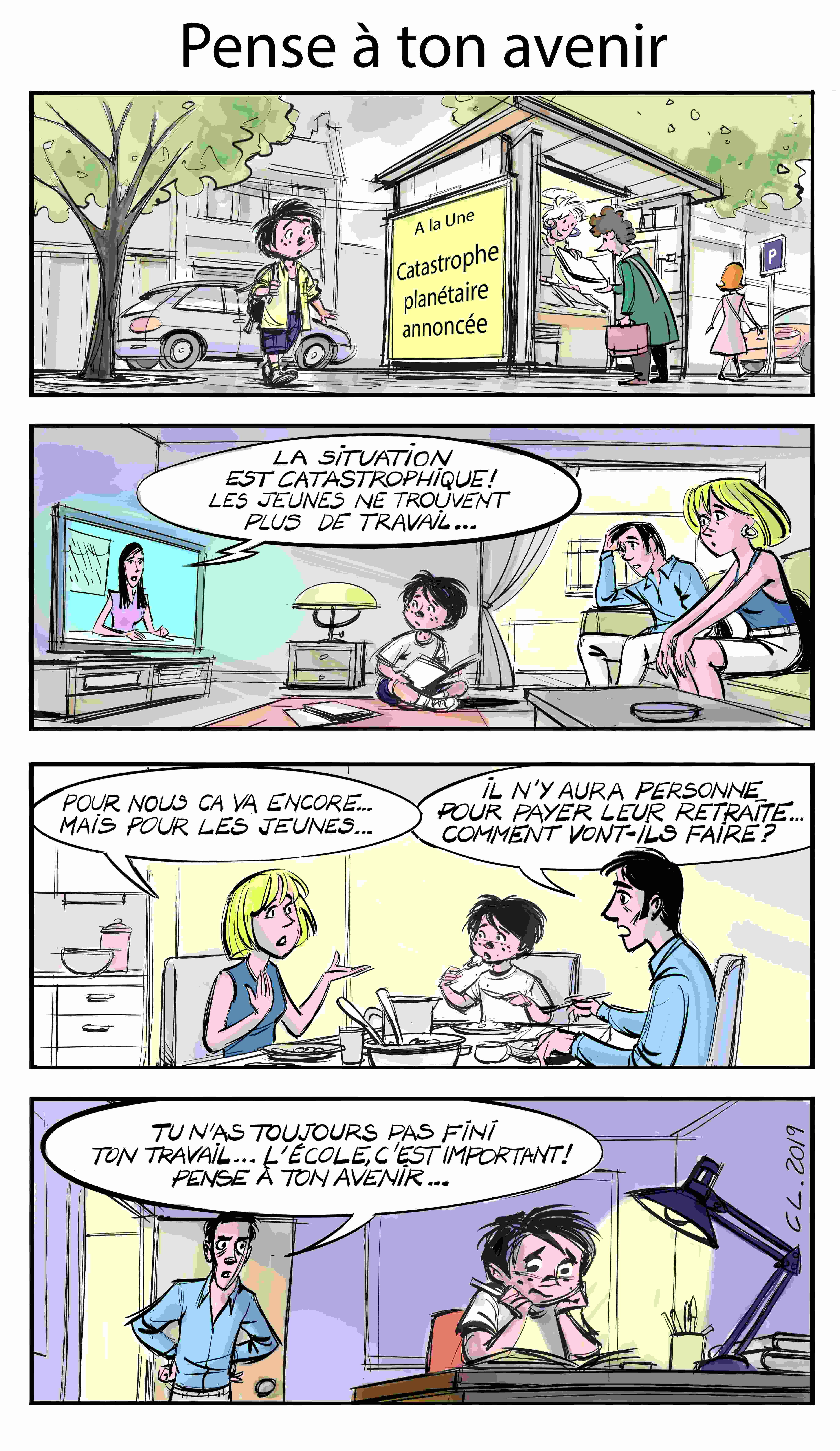 Bande dessinée pense à ton avenir