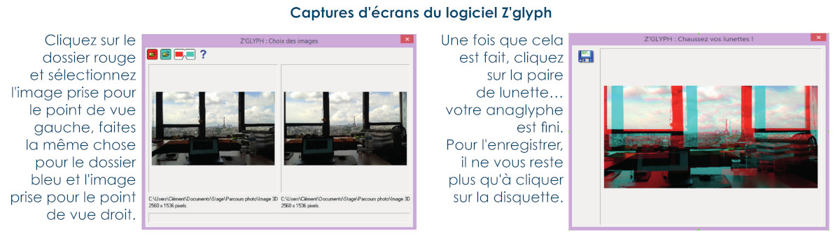 Capture d'écran du logiciel Z'Glyph